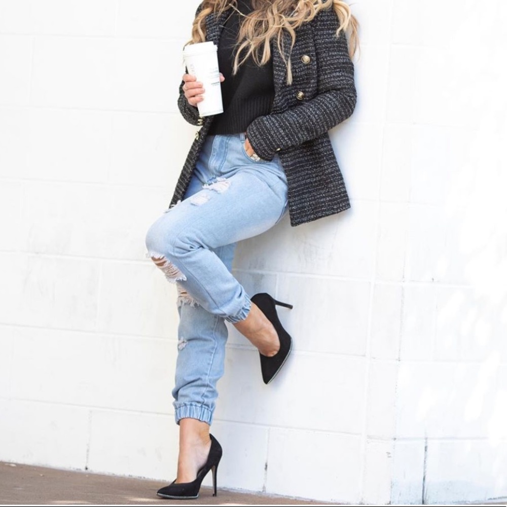 Kittenish Ansley Denim Joggers